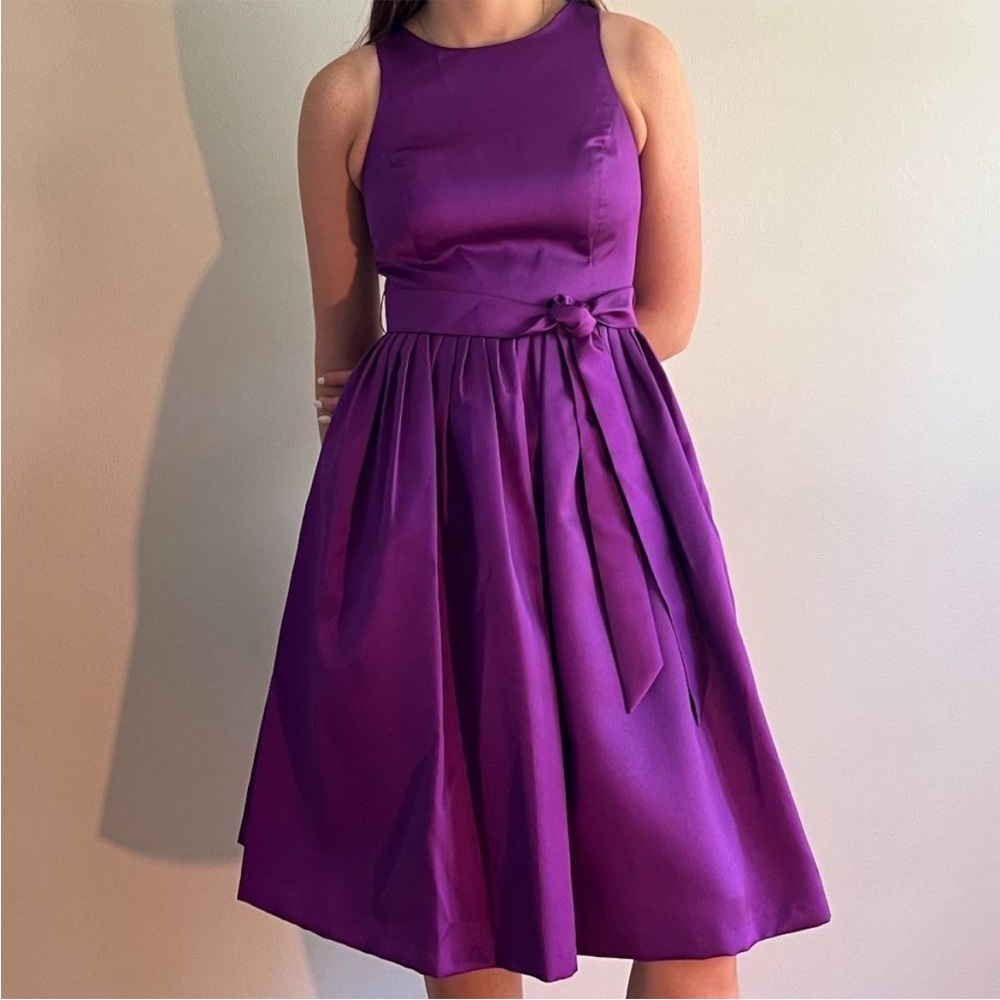 Vintage ISAAC MIZRAHI New York Sleeveless Purple Party Dress